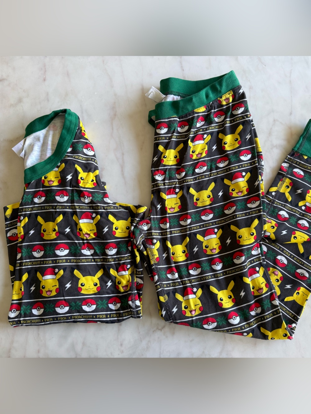 Hanna Andersson Pikachu Pajama Set - Yellow & Green